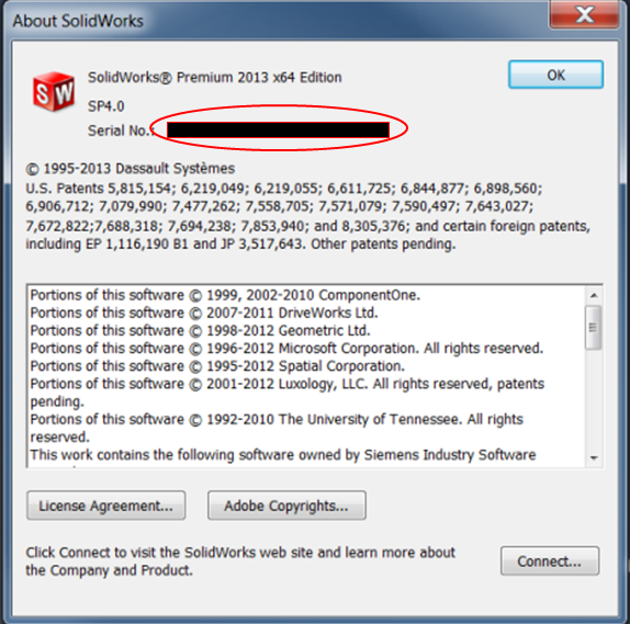 Solidworks serial key software